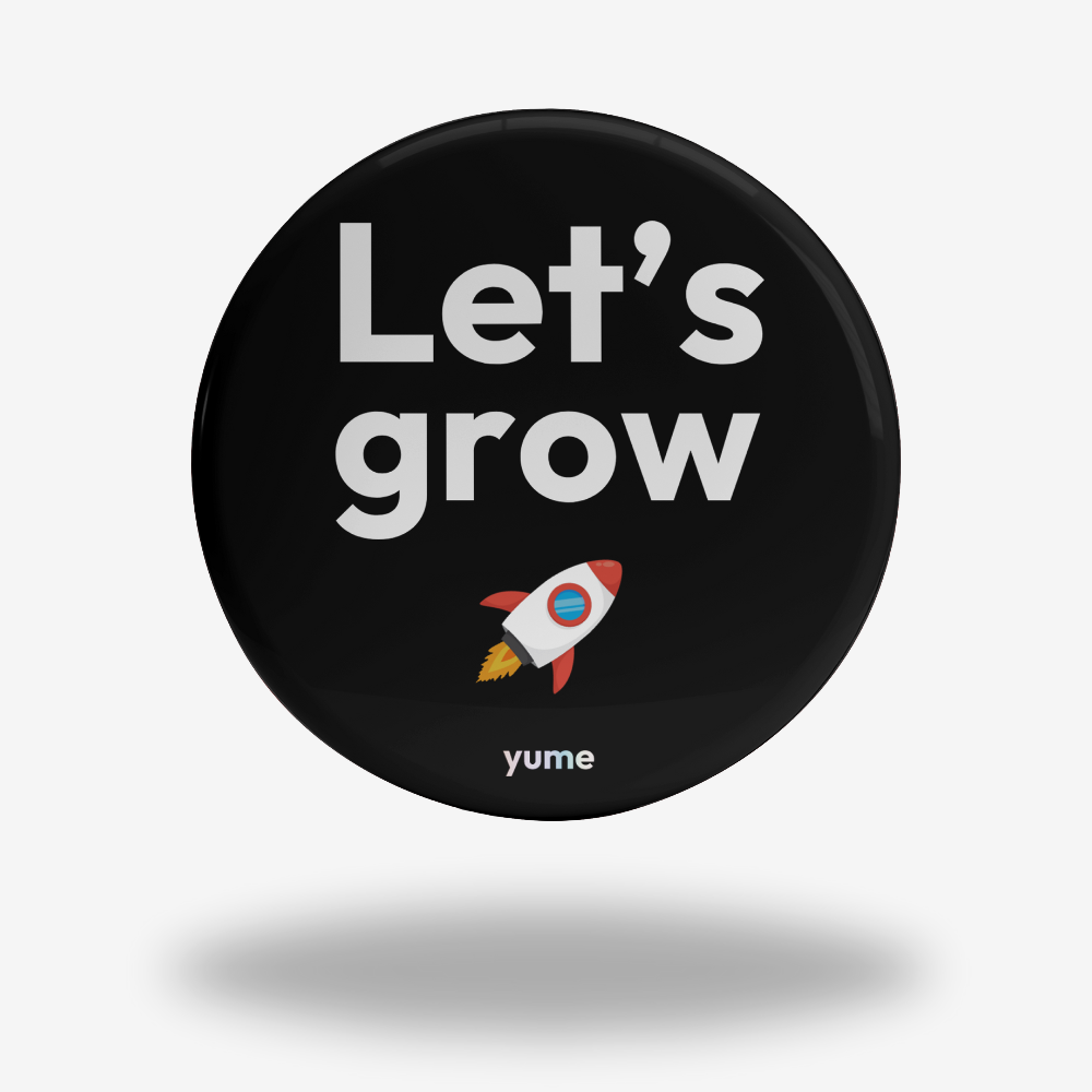 Let's grow - NFC Sticker 3cm