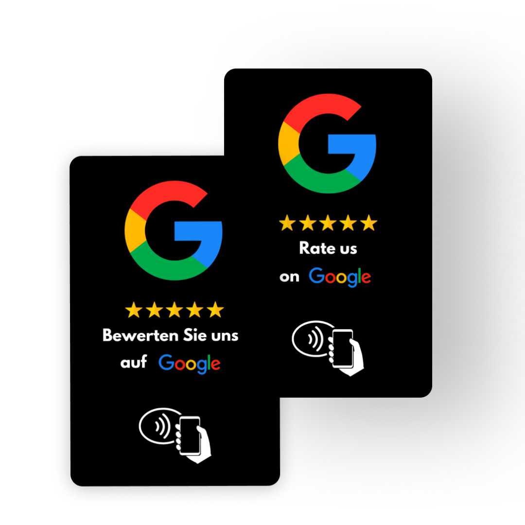 Google NFC Bewertungskarte