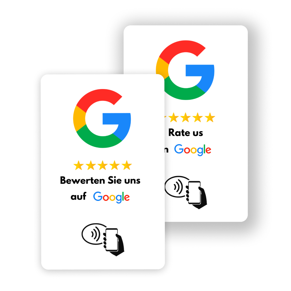 Google NFC Bewertungskarte